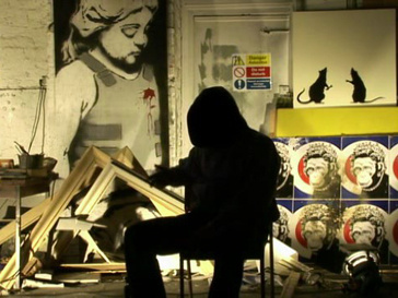 Бэнкси (Banksy) в фильме «Выход через сувенирную лавку» Бэнкси (Banksy) в фильме «Выход через сувенирную лавку»