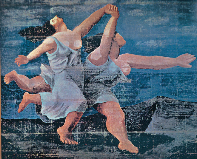 Пабло Пикассо. Занавес к балету «Голубой экспресс». 1924. Пабло Пикассо. Занавес к балету «Голубой экспресс». 1924.
