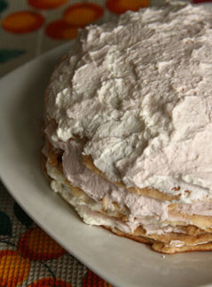 блинный торт, блины, блинный пирог, блинчатый торт, Масленица, рецепты, рецепты блинов, торт со взбитыми сливками, выпечка, кулинарный мастер-класс, миндальные блины