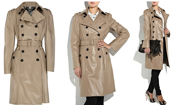 Кожаное пальто от Burberry Кожаное пальто от Burberry