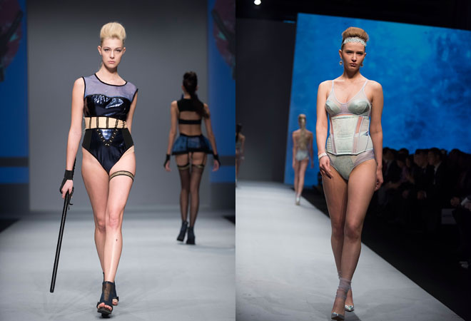 Hong Kong Fashion Week 2015 Модели в нижнем белье почти голые, фото