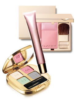 Тени для век Dolce&Gabbana Make Up, румяна и блеск для губ Clarins Clarins, Dolce&Gabbana Make Up