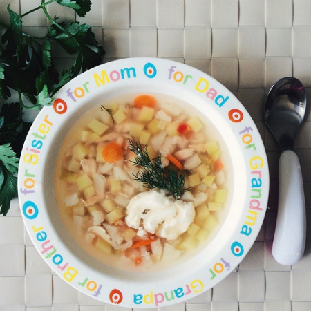 Суп из кабачка, цветной капусты и куриной грудки Суп из кабачка, цветной капусты и куриной грудки фото