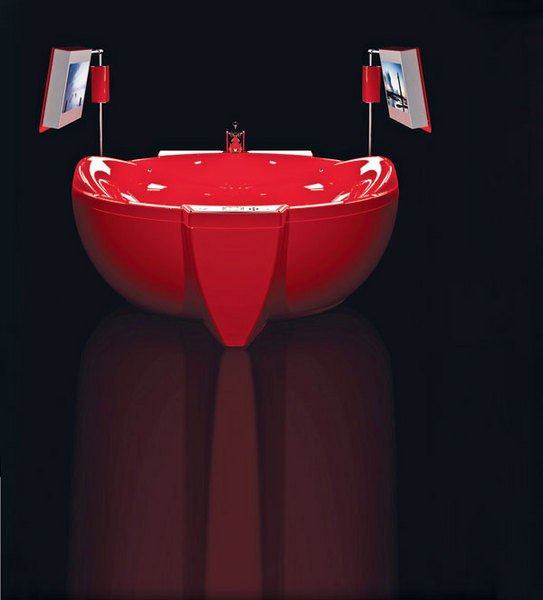 Гидромассажная ванна Red Diamond c двумя телевизорами, Water Games Technologies, www.wgtidromassagio.it, салоны «Марко Треви». Гидромассажная ванна Red Diamond c двумя телевизорами, Water Games Technologies, www.wgtidromassagio.it, салоны «Марко Треви».