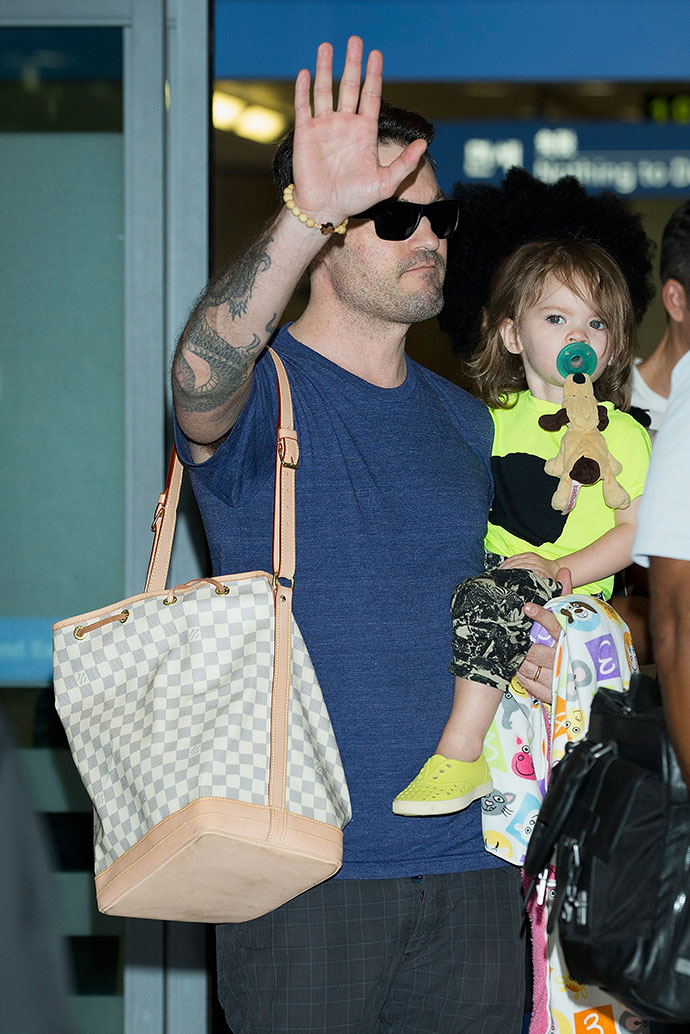 Брайан Остин Грин с сыном Брайан Остин Грин с сыном