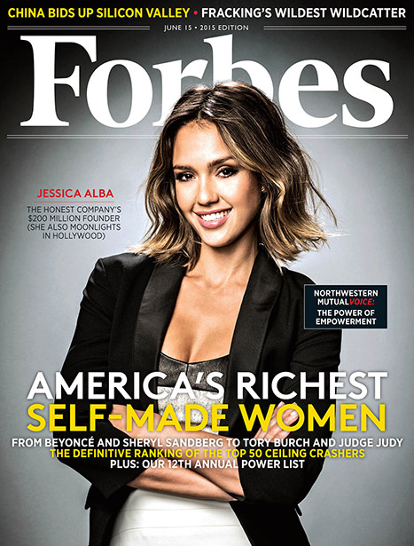 Джессика Альба на обложке журнала Forbes Джессика Альба на обложке журнала Forbes
