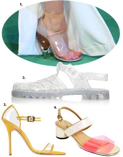 1. Кейт Бланшетт; 2. сандалии Topshop; 3. туфли Manolo Blahnik; 4. босоножки Asos