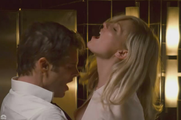 Джеймс Марсден и Кирстен Данст в фильме «Холостячки» (2012 г.) Звезды о своем опыте съемок в эротических сценах