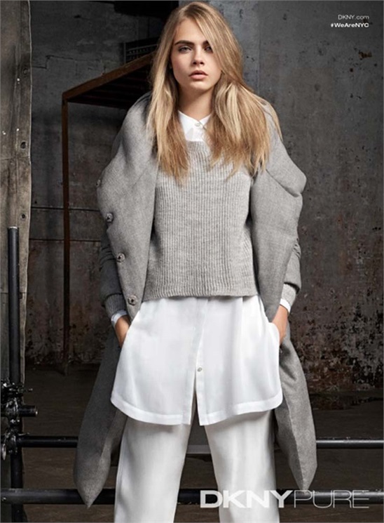 Кара Делевинь снялась в рекламной кампании DKNY Resort 2015