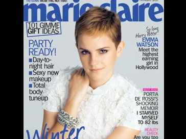 Эмма Уотсон стала лицом первой живой обложки Emma Watson, Эмма Уотсон, Marie Claire, iPad