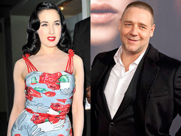 Дита фон Тиз (Dita von Teese) и Рассел Кроу (Russell Crowe) Дита фон Тиз (Dita von Teese) и Рассел Кроу (Russell Crowe)