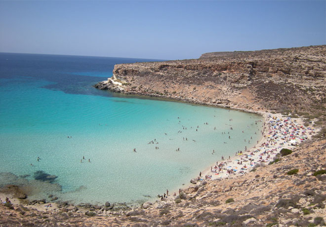 Rabbit Beach, Лампедуза, Италия Rabbit Beach, Лампедуза, Италия