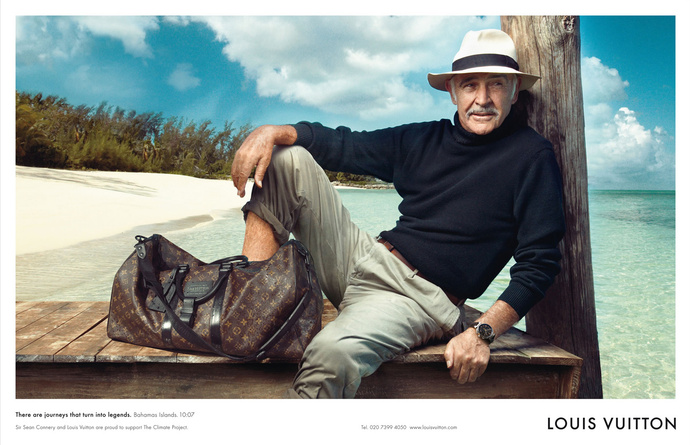 Шон Коннери в рекламной кампании Louis Vuitton Шон Коннери в рекламной кампании Louis Vuitton