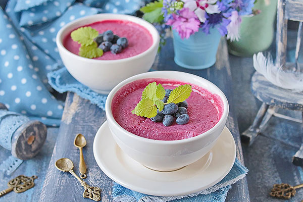 Черника, рецепты Мусс из жимолости