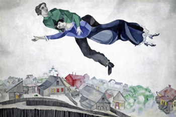Марк Шагал (Marc Chagall), «Над городом», 1914-1918 Марк Шагал (Marc Chagall), «Над городом», 1914-1918