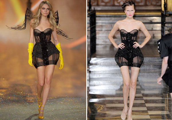 Идентичные комплекты Victoria's Secret и Antonio Berardi Идентичные комплекты Victoria's Secret и Antonio Berardi