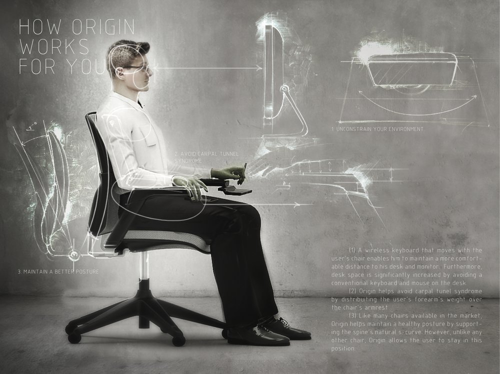 Офисное кресло The Origin, оснащен... Офисное кресло The Origin, оснащен...