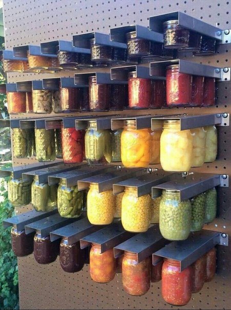 Оригинальный стеллаж для хранения банок Оригинальный стеллаж для хранения банок