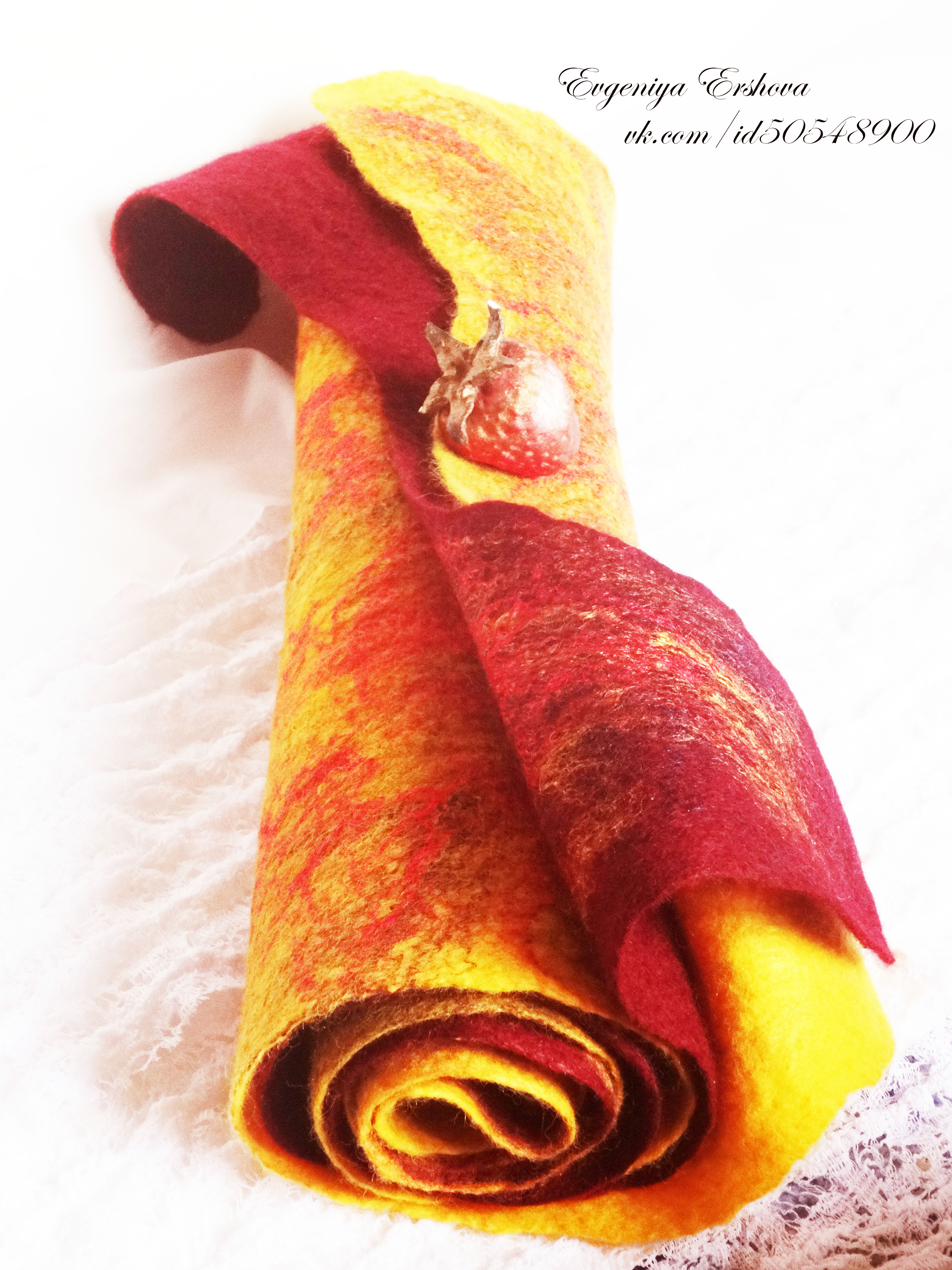 Теплые тонкие валяные шарфики на заказ! Теплые тонкие валяные шарфики на заказ!