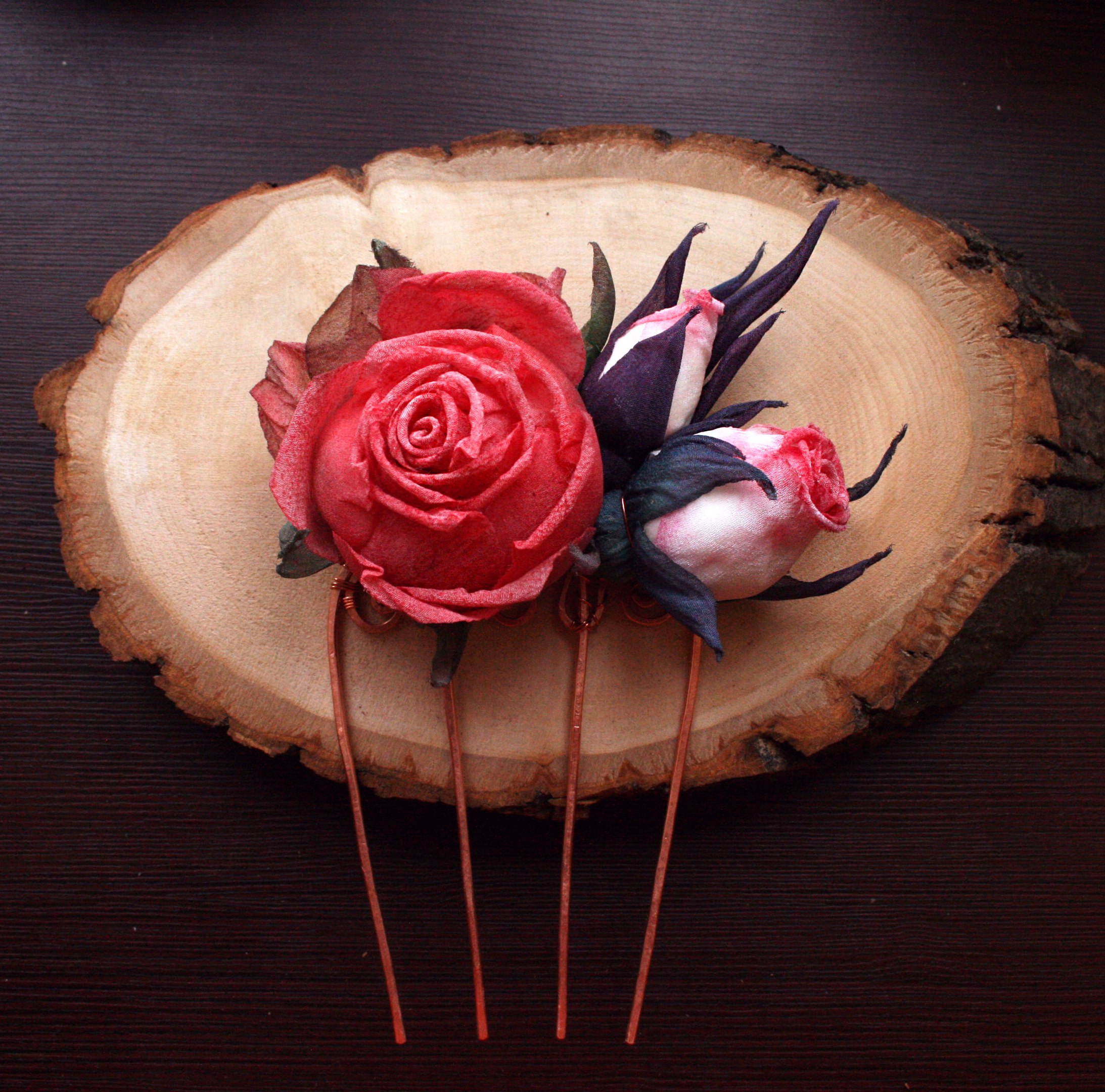 Гребень с розами! В наличии! Гребень с розами! В наличии!