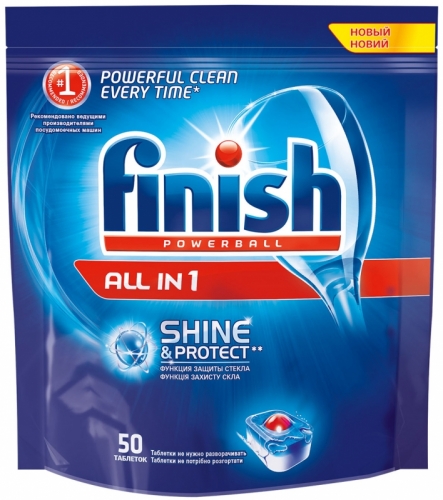 Таблетки для ПММ Finish All in 1 по цене всего 405 рублей за 50 штук! Таблетки для ПММ Finish All in 1 по цене всего 405 рублей за 50 штук!