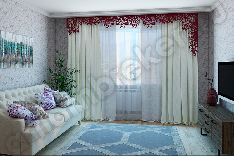 Сбор заказов. Фигурный ламбрекен с лазерной обработкой, декоративные карнизные планки для гостиной, спальни, кухни Сбор заказов. Фигурный ламбрекен с лазерной обработкой, декоративные карнизные планки для гостиной, спальни, кухни