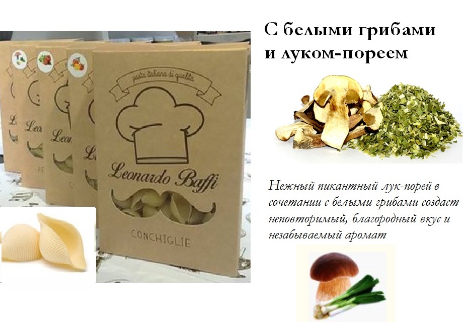 Сбор заказов. Leonardo Baffi - итальянские макароны премиум-класса. 12 вкусов: с грибам, морепродуктами, паприкой, томатом, имбирем и другими специями Сбор заказов. Leonardo Baffi - итальянские макароны премиум-класса. 12 вкусов: с грибам, морепродуктами, паприкой, томатом, имбирем и другими специями