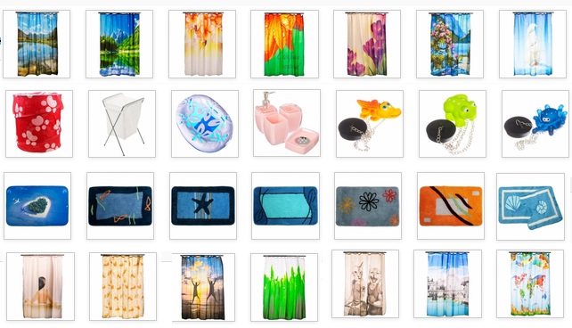 Шторы для ванны и коврики Шторы для ванны и коврики