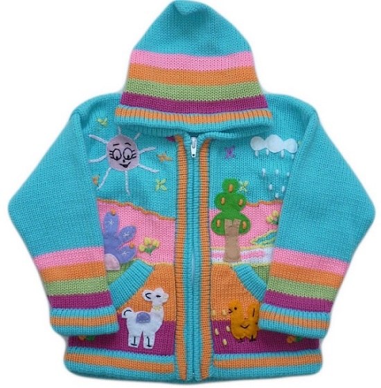 Сбор заказов. Яркие и уютные шерстяные кофточки ручной работы с аппликациями в традиционном перуанском стиле. Ребенок будет счастлив носить, а мама принимать комплименты;)) Сбор заказов. Яркие и уютные шерстяные кофточки ручной работы с аппликациями в традиционном перуанском стиле. Ребенок будет счастлив носить, а мама принимать комплименты;))