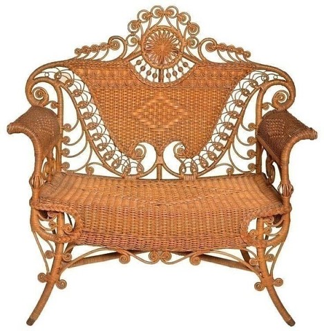 Старинная плетеная мебель Старинная плетеная мебель