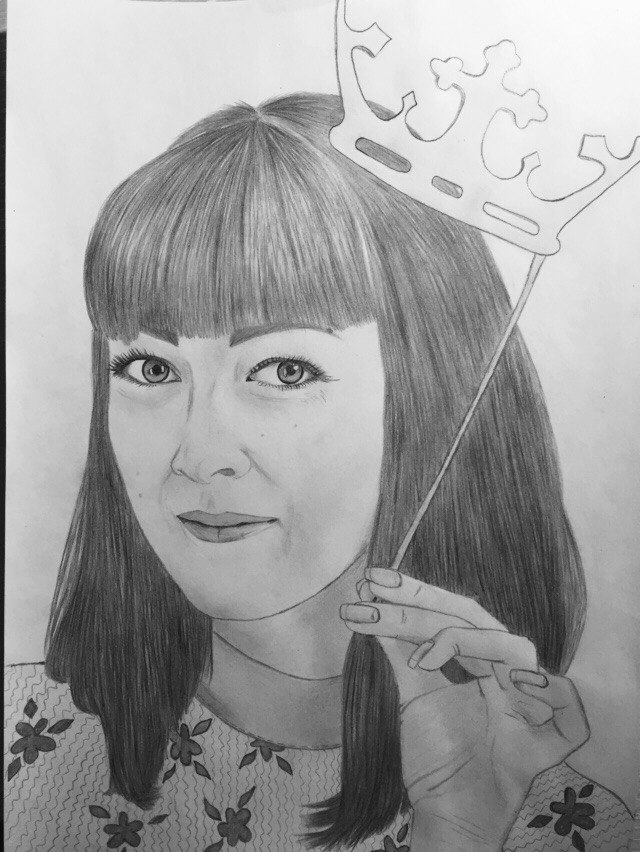 Формат а4. Портрет прекрасной девушки. Формат а4. Портрет прекрасной девушки.