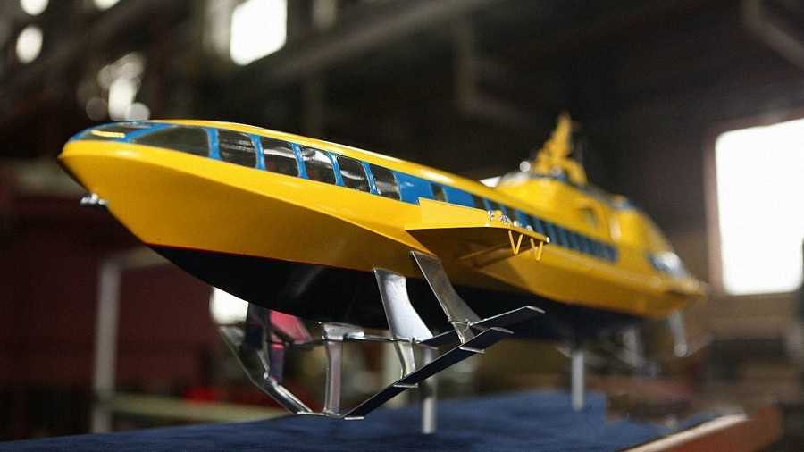 Пассажирский теплоход на подводных крыльях "Комета" Пассажирский теплоход на подводных крыльях "Комета"