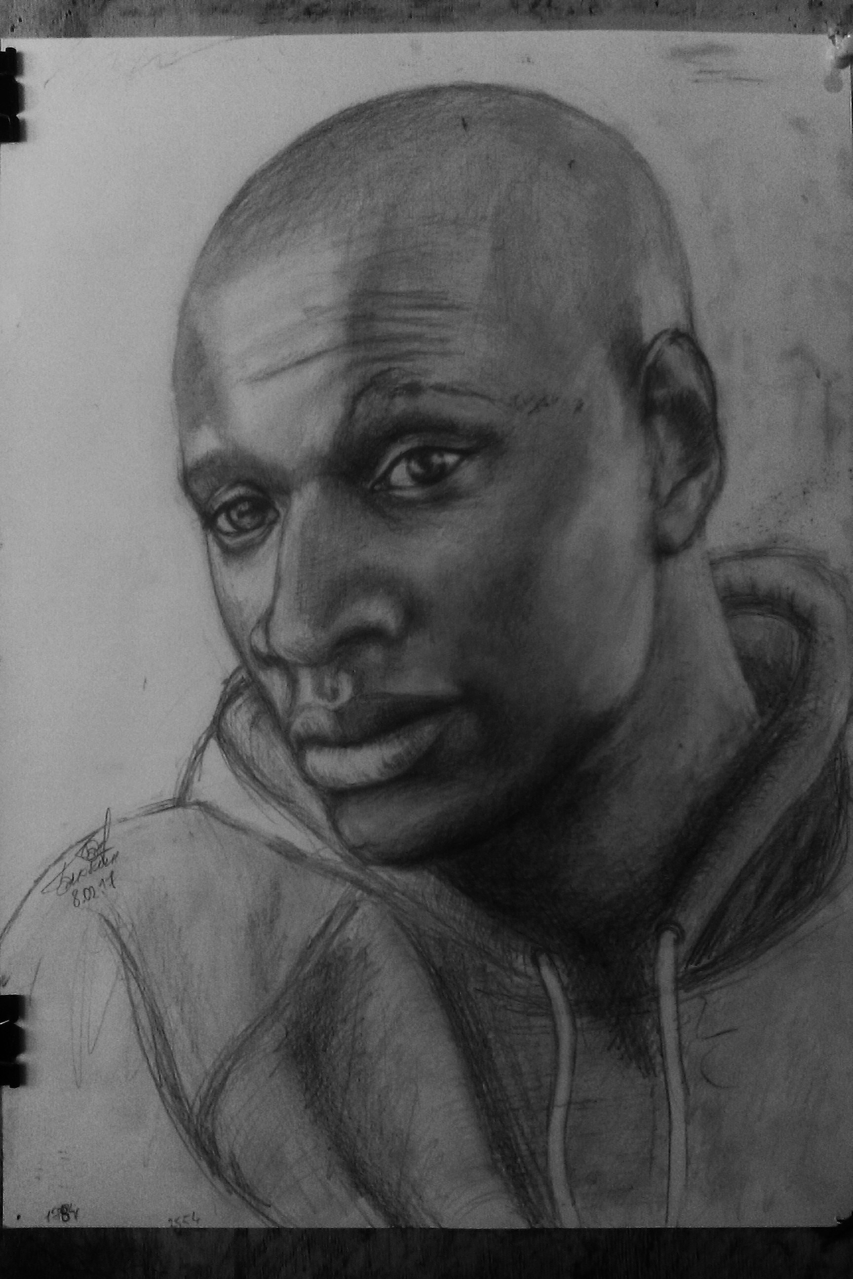 Портрет по фото. Чернокожий парень. Портрет по фото. Чернокожий парень.