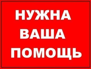 НУЖНА НАША ПОМОЩЬ! НУЖНА НАША ПОМОЩЬ!