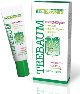 Концентрат с маслом чайного дерева и цинком экспресс-средство против угрей TEEBAUM. Уникальное антибактериальное средство . Всего 84,30, а в магазине цены от 162 рублей и выше (см. фото)!!! Концентрат с маслом чайного дерева и цинком экспресс-средство против угрей TEEBAUM. Уникальное антибактериальное средство . Всего 84,30, а в магазине цены от 162 рублей и выше (см. фото)!!!