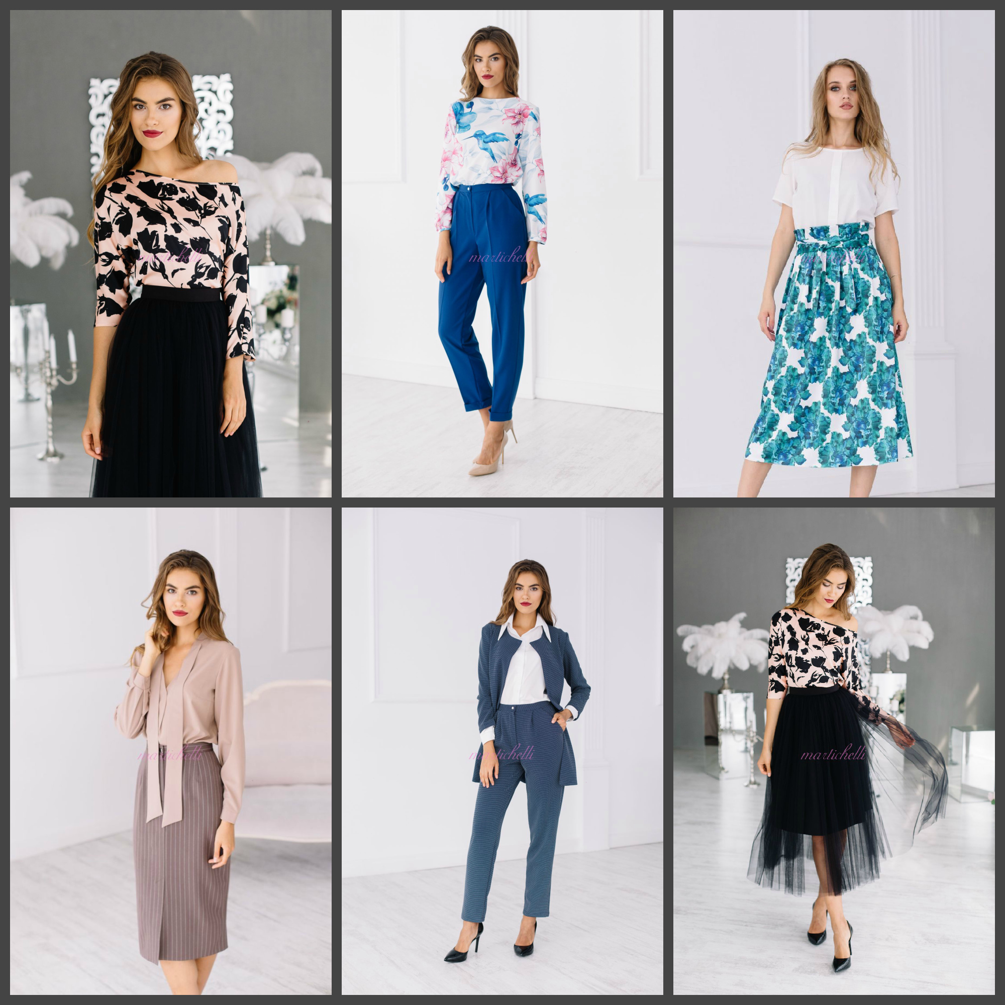 Блузки, юбки и брюки от Martichelli Блузки, юбки и брюки от Martichelli