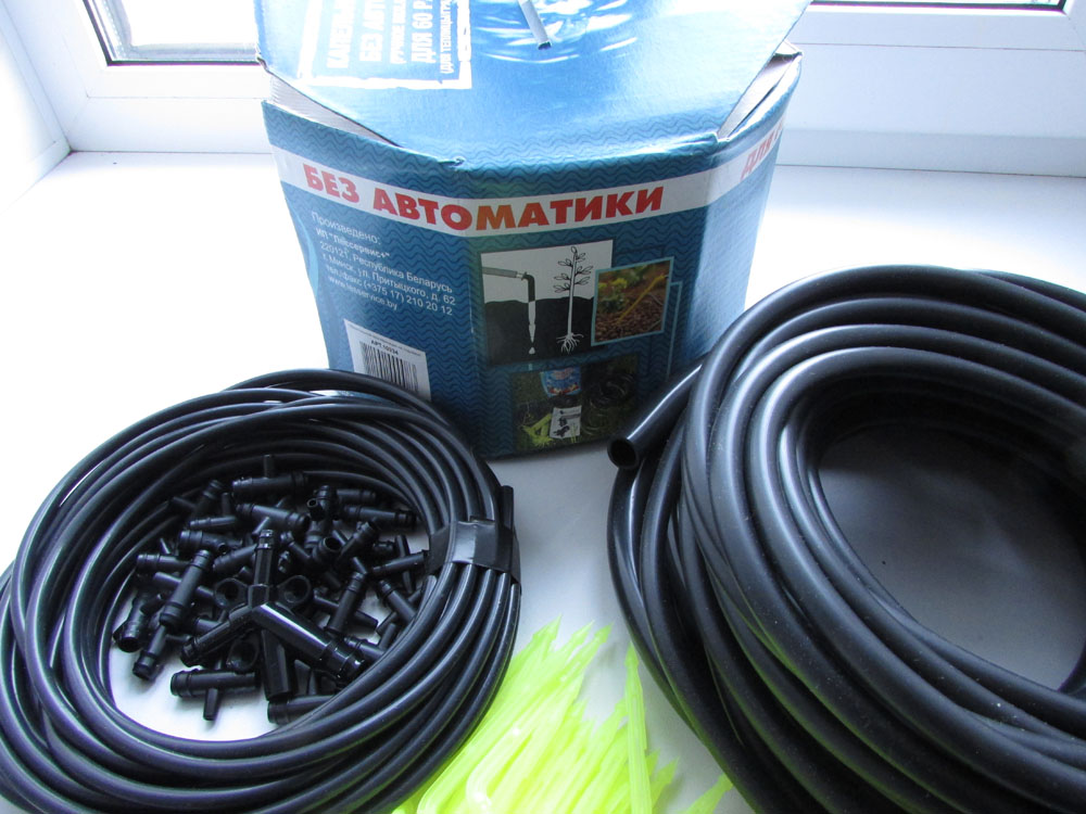 Готовый набор капельного полива растений Aquadusya 60 + не автомат для теплицы Готовый набор капельного полива растений Aquadusya 60 + не автомат для теплицы