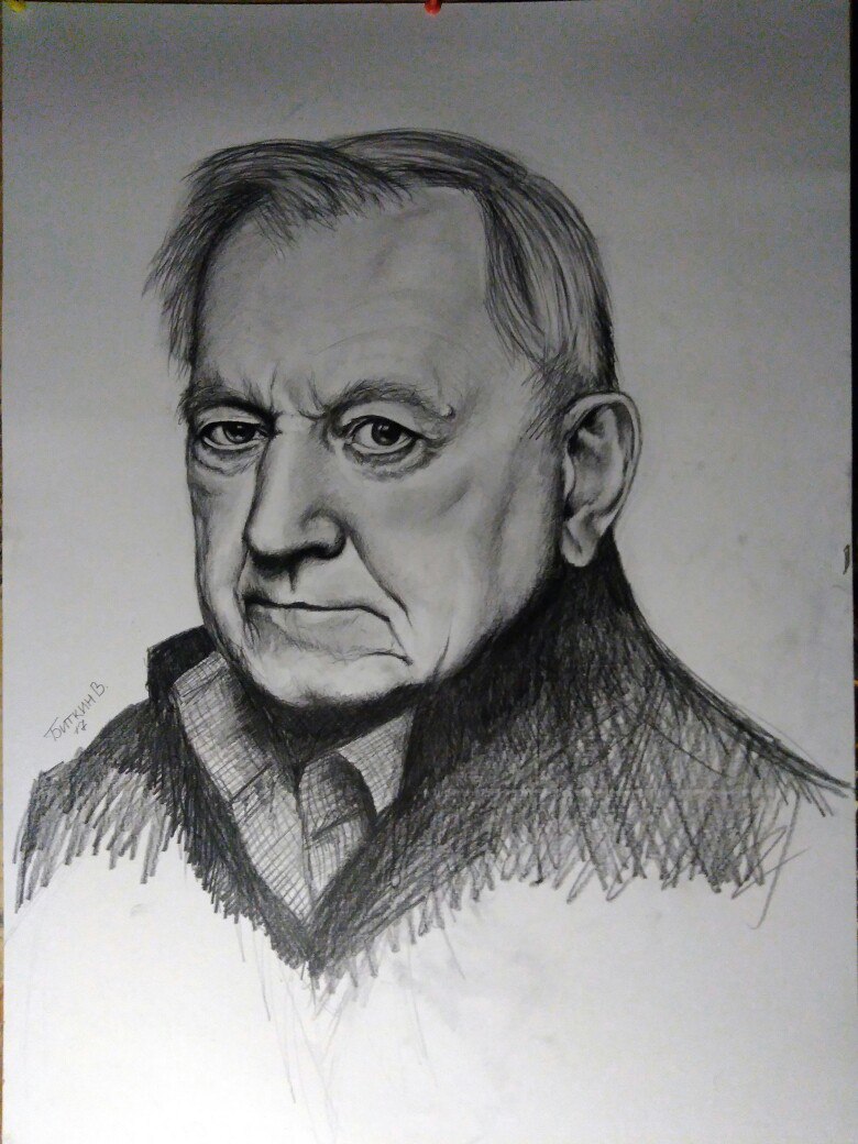 Портрет мужчины карандашом. Актер. Портрет мужчины карандашом. Актер.