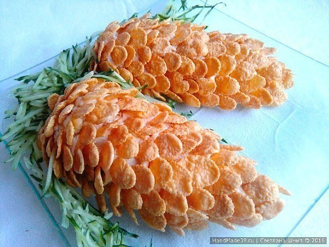 салат "шишки" салат "шишки"