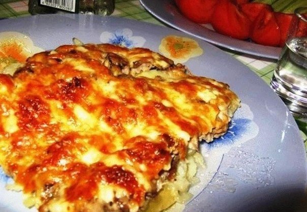 Мясо по-французски" из куриного фарша Мясо по-французски" из куриного фарша