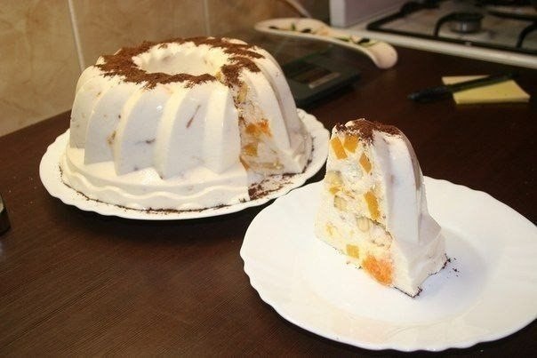 Бланманже с фруктами Бланманже с фруктами