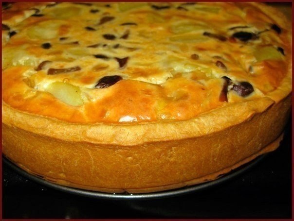 Пирог с картошкой и грибами Пирог с картошкой и грибами