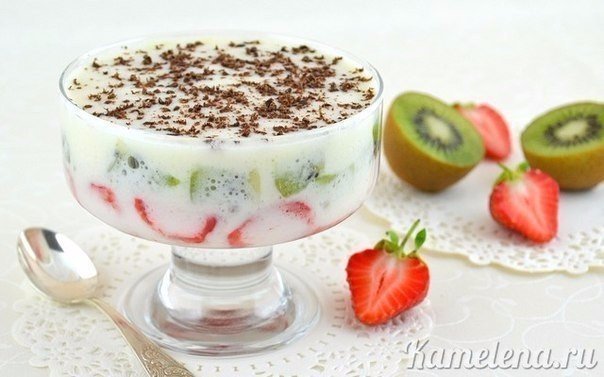 Фрукты в зефирном креме Фрукты в зефирном креме