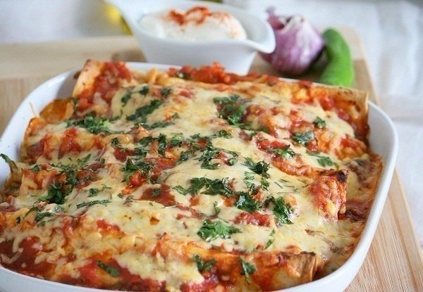 Энчиладас с курицей Энчиладас с курицей