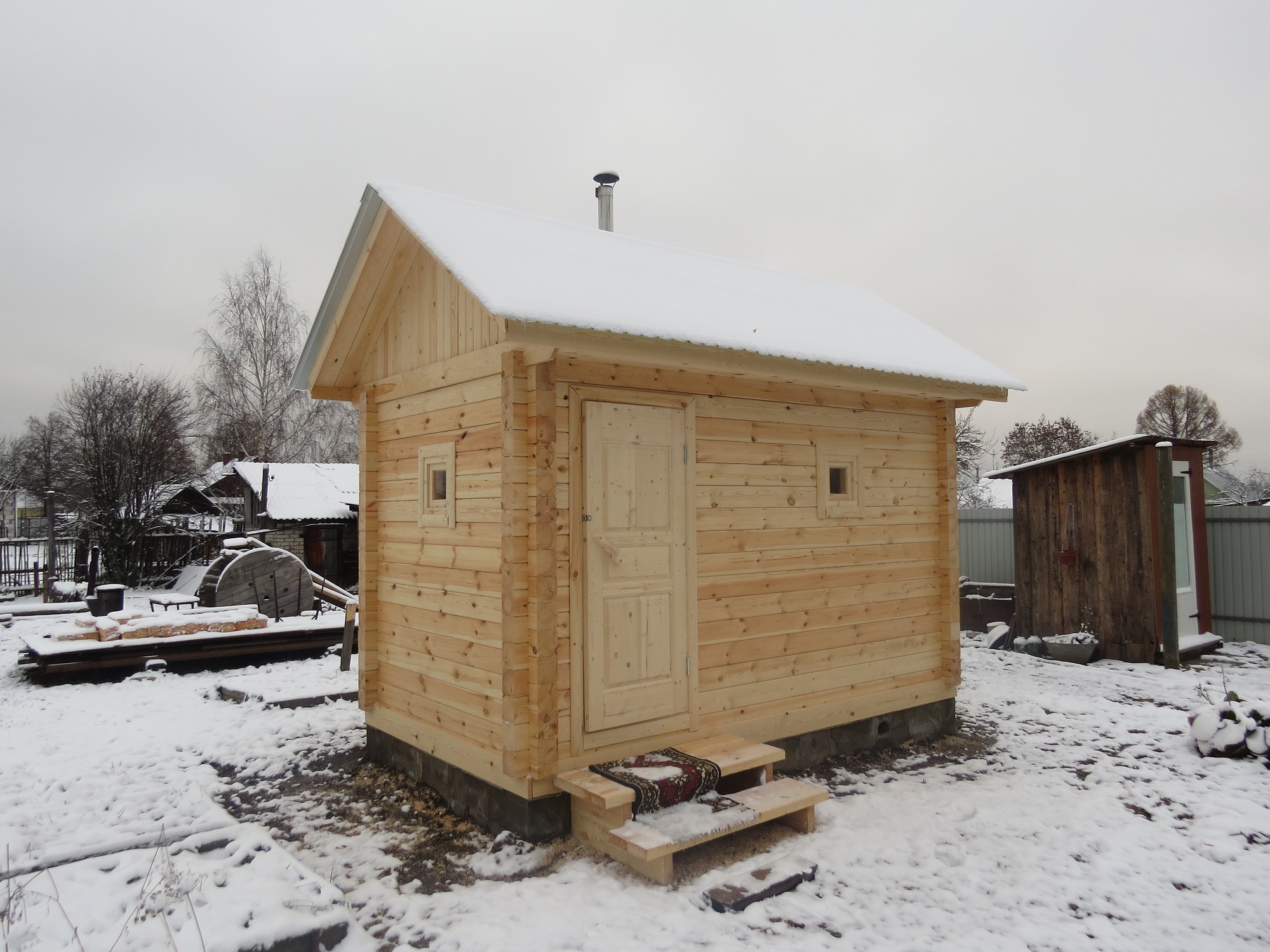 Баня под ключ из бруса. Баня под ключ из бруса.