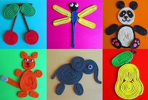 Пластилинография с использованием медицинского шприца Пластилинография с использованием медицинского шприца