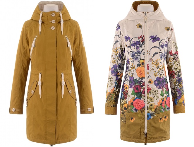 Удлиненная двусторонняя ветровка CC-157683 р-ры 42-56 Удлиненная двусторонняя ветровка CC-157683 р-ры 42-56