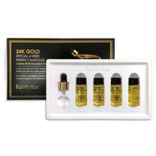 Сыворотки с пептидами 4-х недельный курс Farm Stay 24K Special 4 Week Perfect Ampoule Сыворотки с пептидами 4-х недельный курс Farm Stay 24K Special 4 Week Perfect Ampoule
