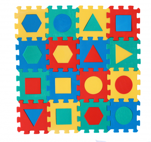 Детский напольный коврик геометрические фигуры - 542 руб. Детский напольный коврик геометрические фигуры - 542 руб.