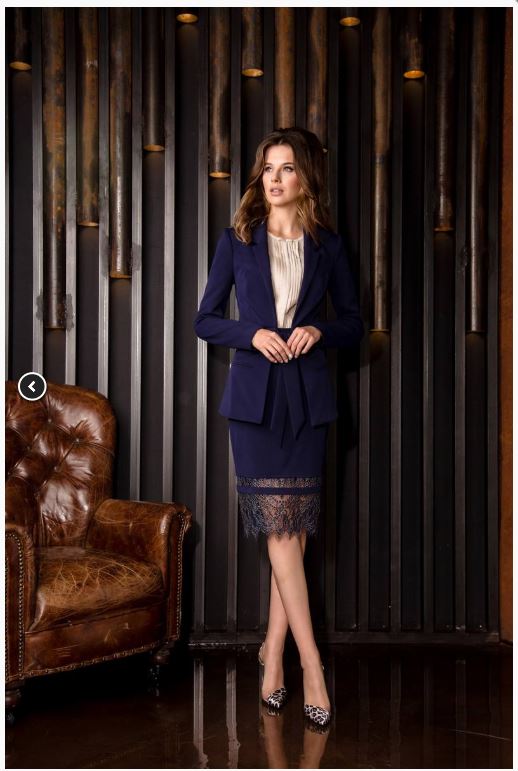 Чувственный костюм из новой осенней коллекции VESNALETTO 2131-1! Блуза, Жакет, Юбка Чувственный костюм из новой осенней коллекции VESNALETTO 2131-1! Блуза, Жакет, Юбка